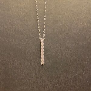 Silver & Moissanite Pendant Necklace
